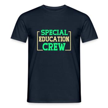 Special education crew - Männer T-Shirt - Navy - Vorne - AI Model Male 178 light (178cm)