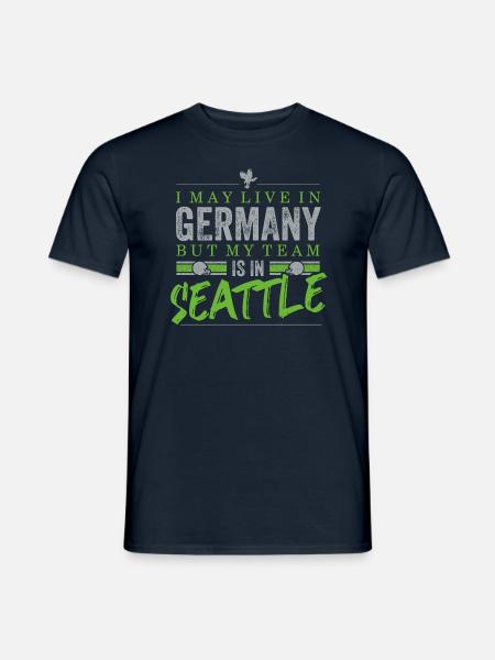 Seattle Football Fans Germany - Männer T-Shirt - Navy