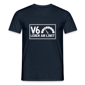 6 Zylinder Tuner Tuning V6 - Männer T-Shirt - Navy - Vorne - AI Model Male 178 light (178cm)