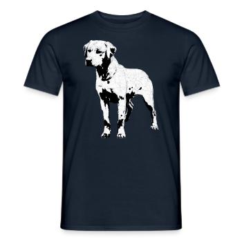 Labrador Portrait Motif for Dog Owner Love - Men's T-Shirt - navy - Front - AI Model Male 178 light (178cm)