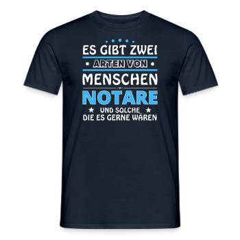 Notaries Gift - Two Types of... Design - Men's T-Shirt - navy - Front - AI Model Male 178 light (178cm)