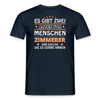 Carpenter's Gift - Two Types of... Design - Men's T-Shirt - navy - Front - AI Model Male 178 light (178cm)