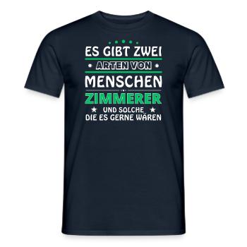 Carpenter's Gift - Two Types of... Design - Men's T-Shirt - navy - Front - AI Model Male 178 light (178cm)