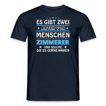 Carpenter's Gift - Two Types of... Design - Men's T-Shirt - navy - Front - AI Model Male 178 light (178cm)