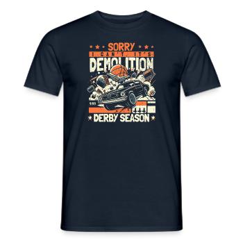 Saison du derby de démolition - cadeau pour les vrais fans - T-shirt homme - marine - Devant - AI Model Male 178 light (178cm)