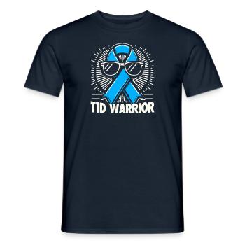 Guerrier T1D - Plaisir combatif pour diabétique de type 1 - T-shirt homme - marine - Devant - AI Model Male 178 light (178cm)