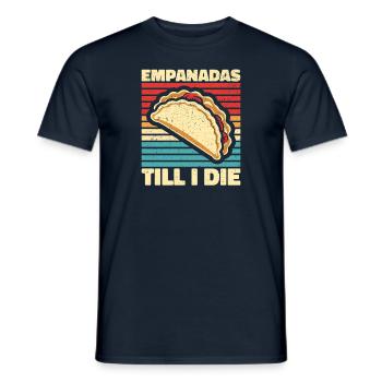 Empanadas - Cadeau parfait pour les gourmets - T-shirt homme - marine - Devant - AI Model Male 178 light (178cm)