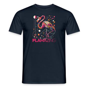 Flamazing - Perfect Gift for Animal Lovers - Men's T-Shirt - navy - Front - AI Model Male 178 light (178cm)