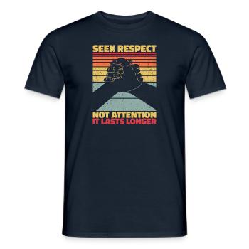 Loyauté, respect, amitié - motivation - T-shirt homme - marine - Devant - AI Model Male 178 light (178cm)