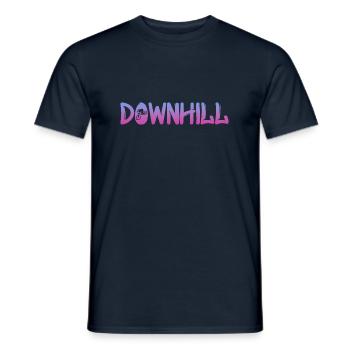 Downhill - Männer T-Shirt - Navy - Vorne - AI Model Male 178 light (178cm)