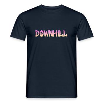 Downhill - Männer T-Shirt - Navy - Vorne - AI Model Male 178 light (178cm)
