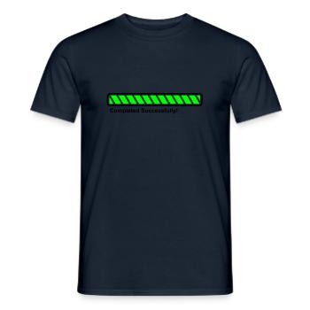 Barre de progression - 100% loaded - terminé! - T-shirt homme - marine - Devant - AI Model Male 178 light (178cm)