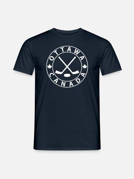 Ottawa Eishockey - Männer T-Shirt - Navy