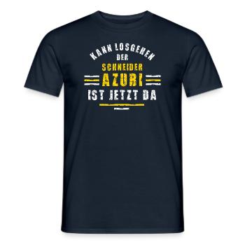 Schneider Azubi Ausbildung Lehre Schneiderlehre - Männer T-Shirt - Navy - Vorne - AI Model Male 178 light (178cm)