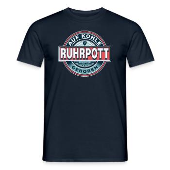 Ruhrpott Ruhrgebiet - Männer T-Shirt - Navy - Vorne - AI Model Male 178 light (178cm)