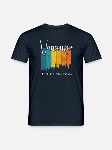 Vancouver Vibes - Pacific Northwest Beauty - Men's T-Shirt - navy