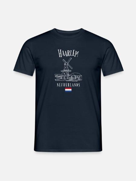 Haarlem Charm - Dutch Beauty - Men's T-Shirt - navy