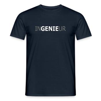 Ingenieur - Männer T-Shirt - Navy - Vorne - AI Model Male 178 light (178cm)