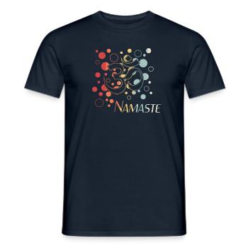 Namaste Yoga - Männer T-Shirt - Navy - Vorne - AI Model Male 178 light (178cm)