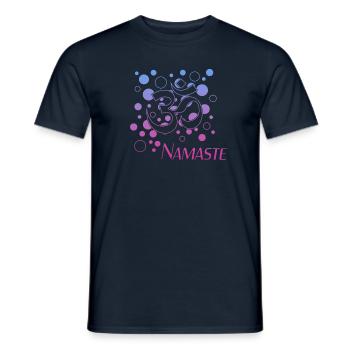 Namaste - Männer T-Shirt - Navy - Vorne - AI Model Male 178 light (178cm)