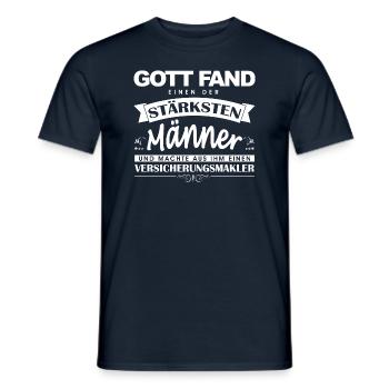 GF Versicherungsmakler - Männer T-Shirt - Navy - Vorne - AI Model Male 178 light (178cm)