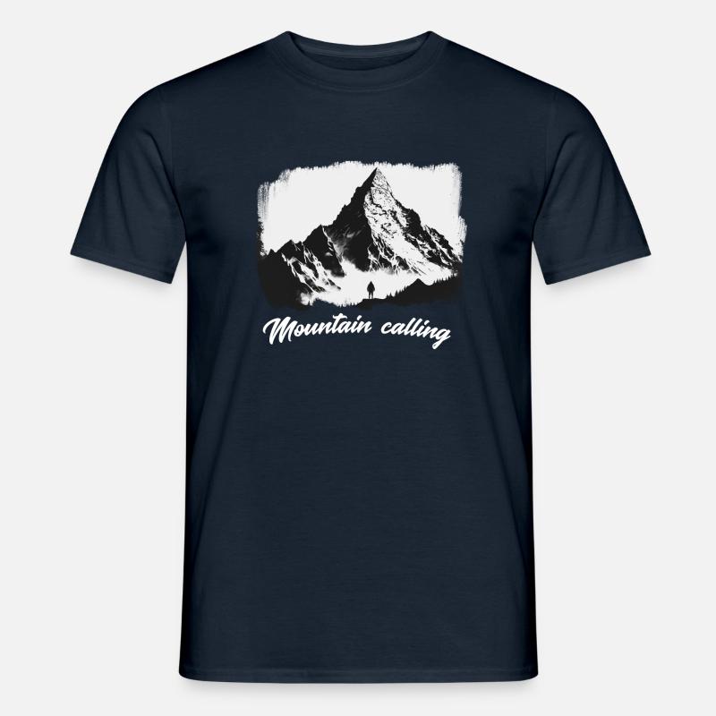 Mountain Calling 9 - Männer T-Shirt - Navy