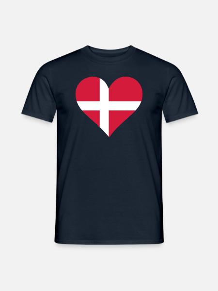 A heart for Denmark - Men's T-Shirt -