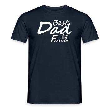 best dad forever grilling - Männer T-Shirt - Navy - Vorne - AI Model Male 178 light (178cm)