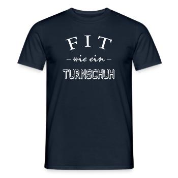 Fit wie ein Turnschuh, Gym, Sportdesign - Männer T-Shirt - Navy - Vorne - AI Model Male 178 light (178cm)