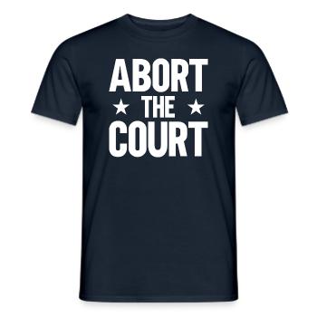 Abort the Court - Männer T-Shirt - Navy - Vorne - AI Model Male 178 light (178cm)