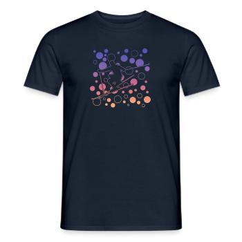 Skiing Ski - Männer T-Shirt - Navy - Vorne - AI Model Male 178 light (178cm)
