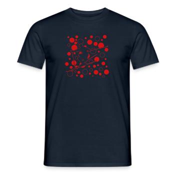 Ski Weihnachtsgeschenkidee für Skifahrer - Männer T-Shirt - Navy - Vorne - AI Model Male 178 light (178cm)