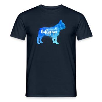 Liebender Bullypapa - Französische Bulldogge - Männer T-Shirt - Navy - Vorne - AI Model Male 178 light (178cm)