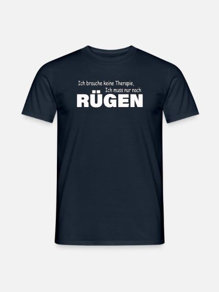 Therapie RÜGEN - Männer T-Shirt - Navy