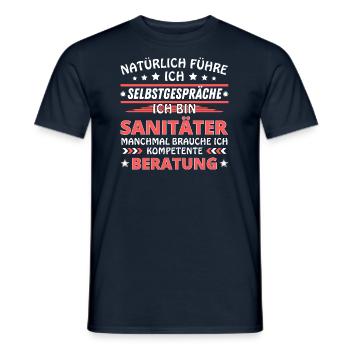 I'm Talking to Yourself - Paramedic Edition - Men's T-Shirt - navy - Front - AI Model Male 178 light (178cm)