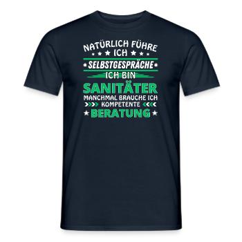 I'm Talking to Yourself - Paramedic Edition - Men's T-Shirt - navy - Front - AI Model Male 178 light (178cm)