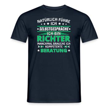I Talk to Yourself - Richter Edition - Men's T-Shirt - navy - Front - AI Model Male 178 light (178cm)