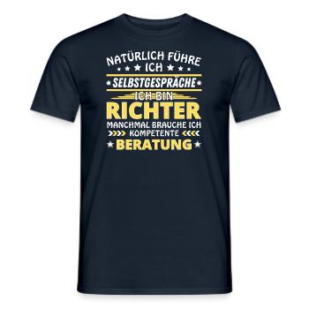 I Talk to Yourself - Richter Edition - Men's T-Shirt - navy - Front - AI Model Male 178 light (178cm)