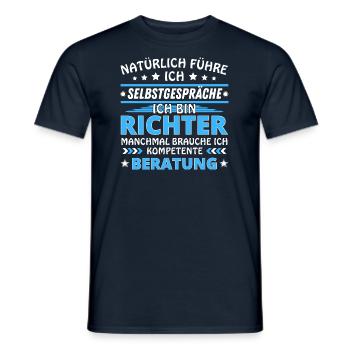 I Talk to Yourself - Richter Edition - Men's T-Shirt - navy - Front - AI Model Male 178 light (178cm)