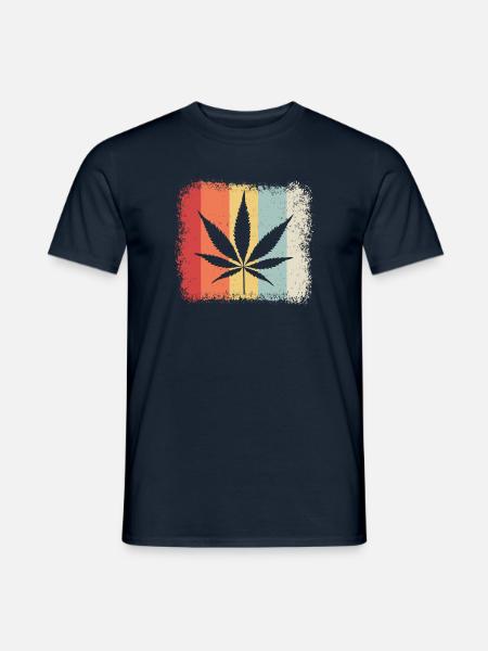 Kiffen, Weed, Ganja - Männer T-Shirt - Navy