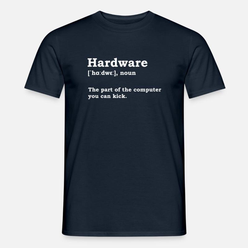 Hardware Computer Science Programmer Computer Science - Men's T-shirt - navy