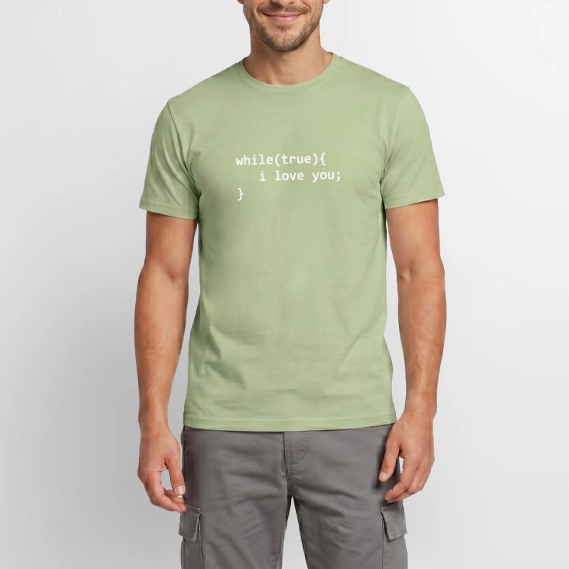 Informatiker Liebe Programmierer Nerd Valentinstag Männer T-Shirt