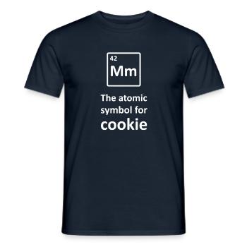 Chemist Cookie Chemistry Nerd Teacher Gift Biscuit - Men's T-Shirt - navy - Front - AI Model Male 178 light (178cm)