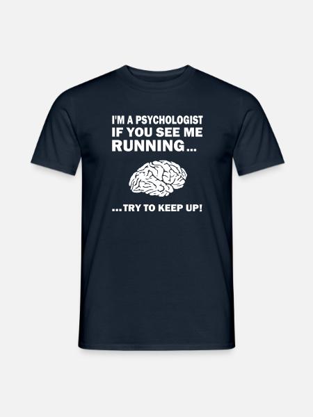 Psychologue étudiant psychologue job - T-shirt homme - marine
