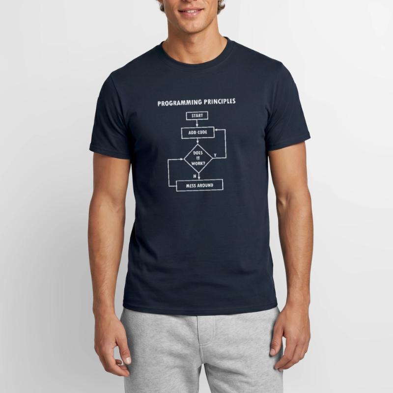 Principes de programmation nerd informatique T-shirt homme