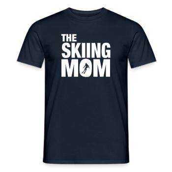 The Skiing Mom - Männer T-Shirt - Navy - Vorne - AI Model Male 178 light (178cm)