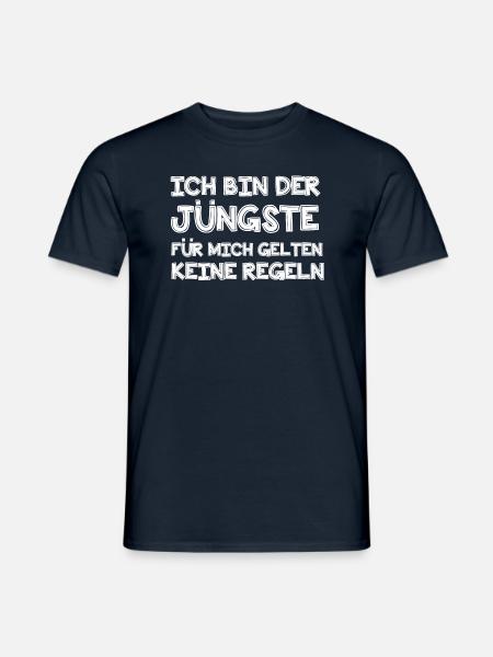 Ich bin der Jüngste - Männer T-Shirt - Navy