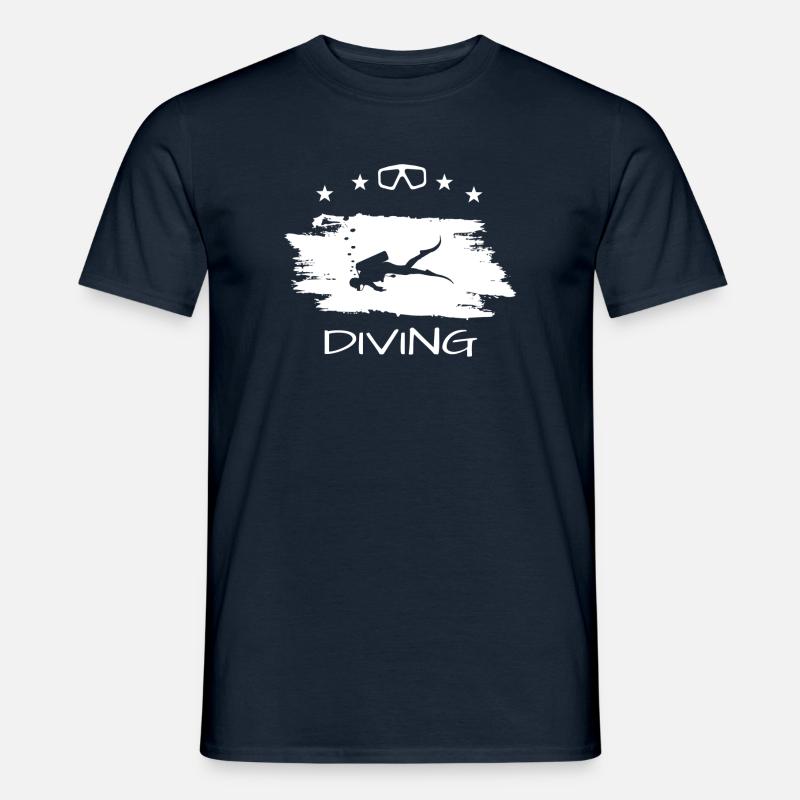 Diving - Männer T-Shirt - Navy