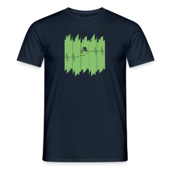 Biken Downhill - Männer T-Shirt - Navy - Vorne - AI Model Male 178 light (178cm)