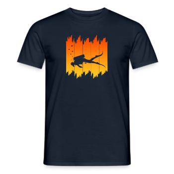 Scuba Diving - Männer T-Shirt - Navy - Vorne - AI Model Male 178 light (178cm)